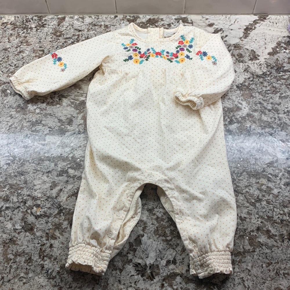 Peek Dots & Flowers Coverall 6-12 m
